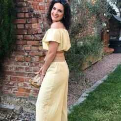 Cotton Viscose Blend Stripes – Curry Yellow/offwhite -Tailor Supplies Sales Store ZB09 6