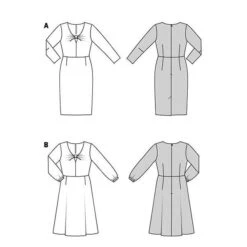 Dress | Burda 5861 | 34-44 -Tailor Supplies Sales Store ZB10 16