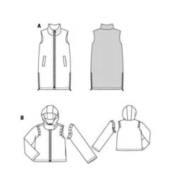 Waistcoat / Jacket | Burda 5869 | 34-44 -Tailor Supplies Sales Store ZB10 17