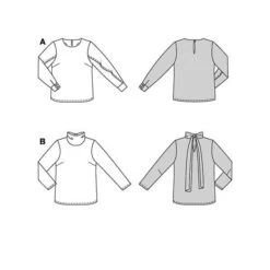 Blouse | Burda 5878 | 34-44 -Tailor Supplies Sales Store ZB10 18