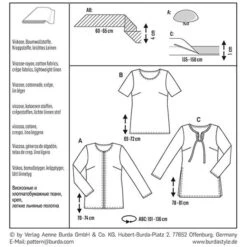 Jacket/Shirt, Burda 6610 -Tailor Supplies Sales Store ZB10 32