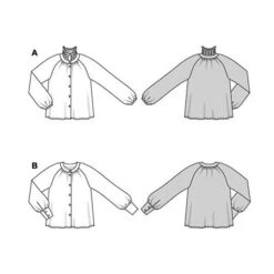 Blouse | Burda 5862 | 34-44 -Tailor Supplies Sales Store ZB10 8