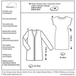 Jacket/Dress, Burda 6608 -Tailor Supplies Sales Store ZB10 9