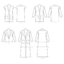 Jacket, McCalls 7476 | XS - M -Tailor Supplies Sales Store ZB11 10