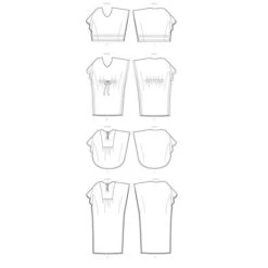 Top | Tunic | Caftan, Butterick 6559 | XS - M -Tailor Supplies Sales Store ZB11 102