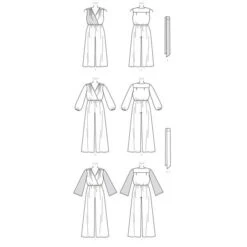 Plus Size - Jumpsuit | Sash, Katherine Tilton 6522 | 18W - 24W -Tailor Supplies Sales Store ZB11 115