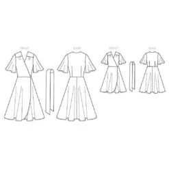 Wrap Dress | Butterick 6654 | OneSize -Tailor Supplies Sales Store ZB11 129