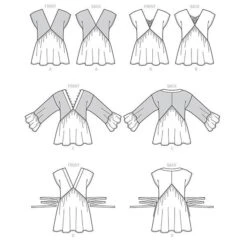 Tops With Sleeve, McCalls 7572 | 6 - 14 -Tailor Supplies Sales Store ZB11 153