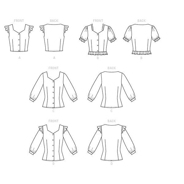 Blouse, McCalls | 40-48 9 Blouse, McCalls | 40-48 - Image 7