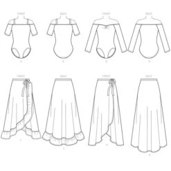 Bodysuits | Wrap Skirts, McCalls 7606 | L - XXL 23 Bodysuits | Wrap Skirts, McCalls 7606 | L - XXL -Tailor Supplies Sales Store ZB11 16