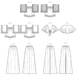 Tops / Skirt / Pants | McCalls 8257 | 32-40 -Tailor Supplies Sales Store ZB11 161