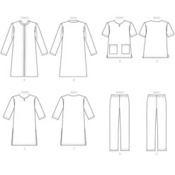 Misses'/Men's Coat | Tunic | Pants, Butterick 6534 | XL - XXL -Tailor Supplies Sales Store ZB11 166