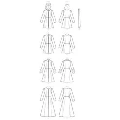 Misses'/Miss Petite And Women's/Women Petite Coats And Belt, McCall's | 18 - 24 -Tailor Supplies Sales Store ZB11 171