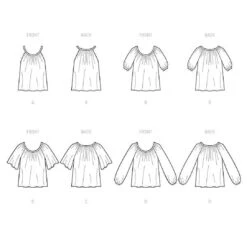 Tops | McCalls 8256 | OneSize 17 Tops | McCalls 8256 | OneSize -Tailor Supplies Sales Store ZB11 190