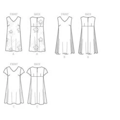 Dress | Butterick 6317 | 40-48 -Tailor Supplies Sales Store ZB11 204