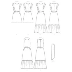 Dress, Butterick B6677 | 40-48 -Tailor Supplies Sales Store ZB11 212