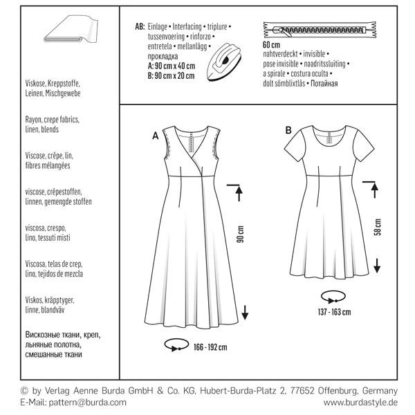 Dress, Burda 6496 7 Dress, Burda 6496 - Image 5