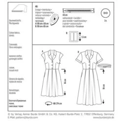 Dress, Burda 6520 11 Dress, Burda 6520 -Tailor Supplies Sales Store ZB11 221