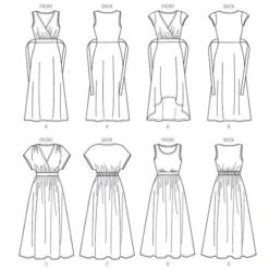 Dress, Butterick 6051 | 16 - 24 -Tailor Supplies Sales Store ZB11 243