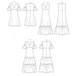 Dress, Butterick B6678 | 32-40 13 Dress, Butterick B6678 | 32-40 -Tailor Supplies Sales Store ZB11 247