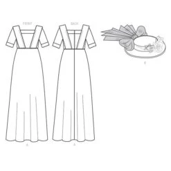 Misses' Costume And Hat By Making History, Butterick 6610 | 14 - 22 21 Misses' Costume And Hat By Making History, Butterick 6610 | 14 - 22 -Tailor Supplies Sales Store ZB11 256