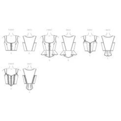 Laced Corsets, Butterick 4669 | 14 - 20 -Tailor Supplies Sales Store ZB11 258