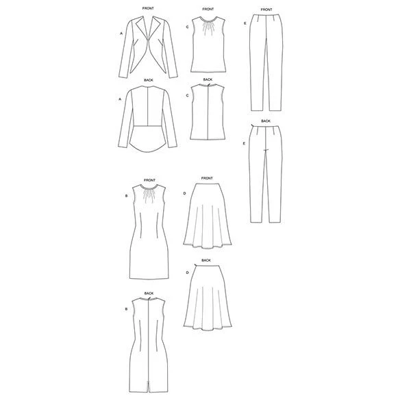 Blazer/Top/Trousers/Dress /Skirt , Butterick 6718 | 32-40 8 Blazer/Top/Trousers/Dress /Skirt , Butterick 6718 | 32-40 - Image 6