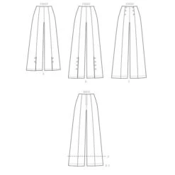 High-Waisted Pants, Very Easy Vogue9282 | 6 - 22 -Tailor Supplies Sales Store ZB11 38