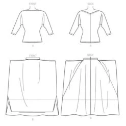 Top | Draped Skirt, Paco Peralta 1567 | 6 - 14 -Tailor Supplies Sales Store ZB11 39