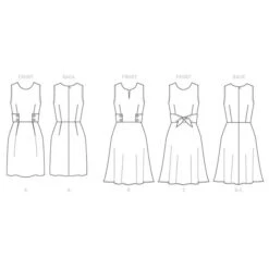 Dress, Butterick B6676 | 32-40 -Tailor Supplies Sales Store ZB11 4