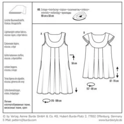 Dress / Top, Burda 6532 -Tailor Supplies Sales Store ZB11 45