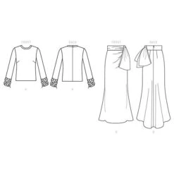 Misses' Top And Skirt, Vogue| 6 - 14 -Tailor Supplies Sales Store ZB11 72