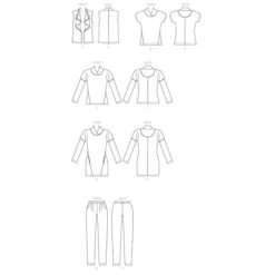 Tops/Dress/Vest/Pants, Butterick 6388 | 16 - 26 15 Tops/Dress/Vest/Pants, Butterick 6388 | 16 - 26 -Tailor Supplies Sales Store ZB11 77