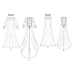 Bridal Dress, Butterick 5779 | 4 - 12 -Tailor Supplies Sales Store ZB11 78