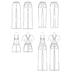 Overall / Pants | McCalls 8162 | 32-40 -Tailor Supplies Sales Store ZB11 87