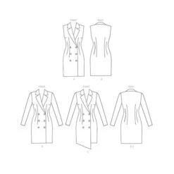 Dress, McCall´s 7997| 40-48 -Tailor Supplies Sales Store ZB11 9