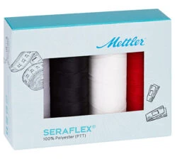 Seraflex Stretch Sewing Thread Set | 4 Spools At 130m | Mettler