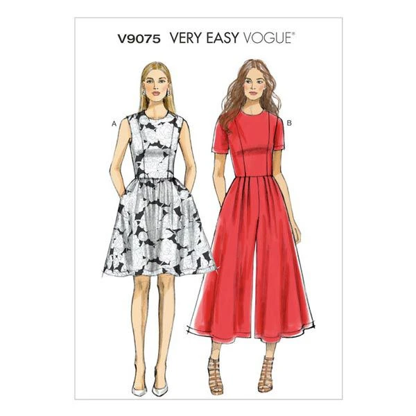 Misses/Misses Petite Dress / Jumpsuit, Vogue V9075 3 Misses/Misses Petite Dress / Jumpsuit, Vogue V9075