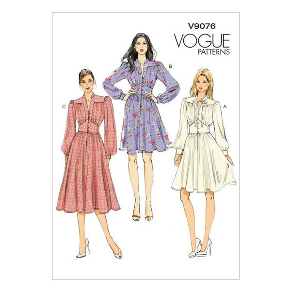 Misses Dress, Vogue V9076 3 Misses Dress, Vogue V9076